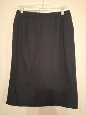 Lands' End Chase Bank Black Pencil Skirt